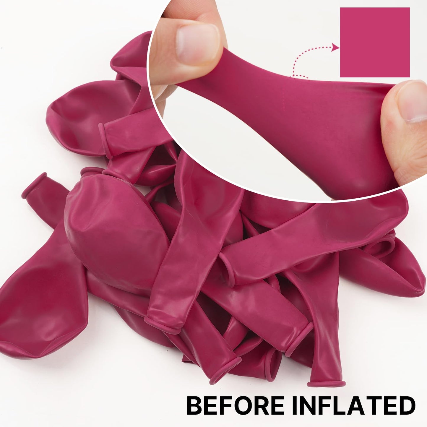 Partywoo Hot Pink Balloons 100 Pcs Magenta Balloons Dark Pink Balloons Different Sizes Pack Of 18 12 10 5 Inch Balloon Arch Kit Balloon Garland For Valentine'S Day Princess Party Decorations Pink-Y12