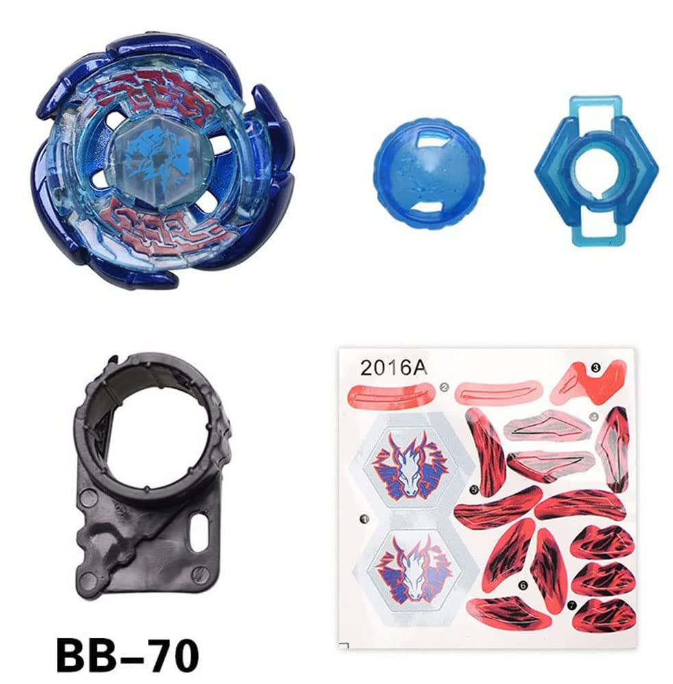 Gyros 6 Pack Bey Burst Battling Tops Metal Fusion Starter Set With Stickers Two Launchers