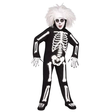 Saturday Night Live David S Pumpkins Beat Boy Skeleton Child Costume - Medium 8/10