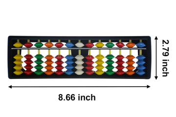 Wowlife 13 Digits Rods With Colorful Beads Plastic Abacus Arithmetic Soroban Kid'S Calculating Tool