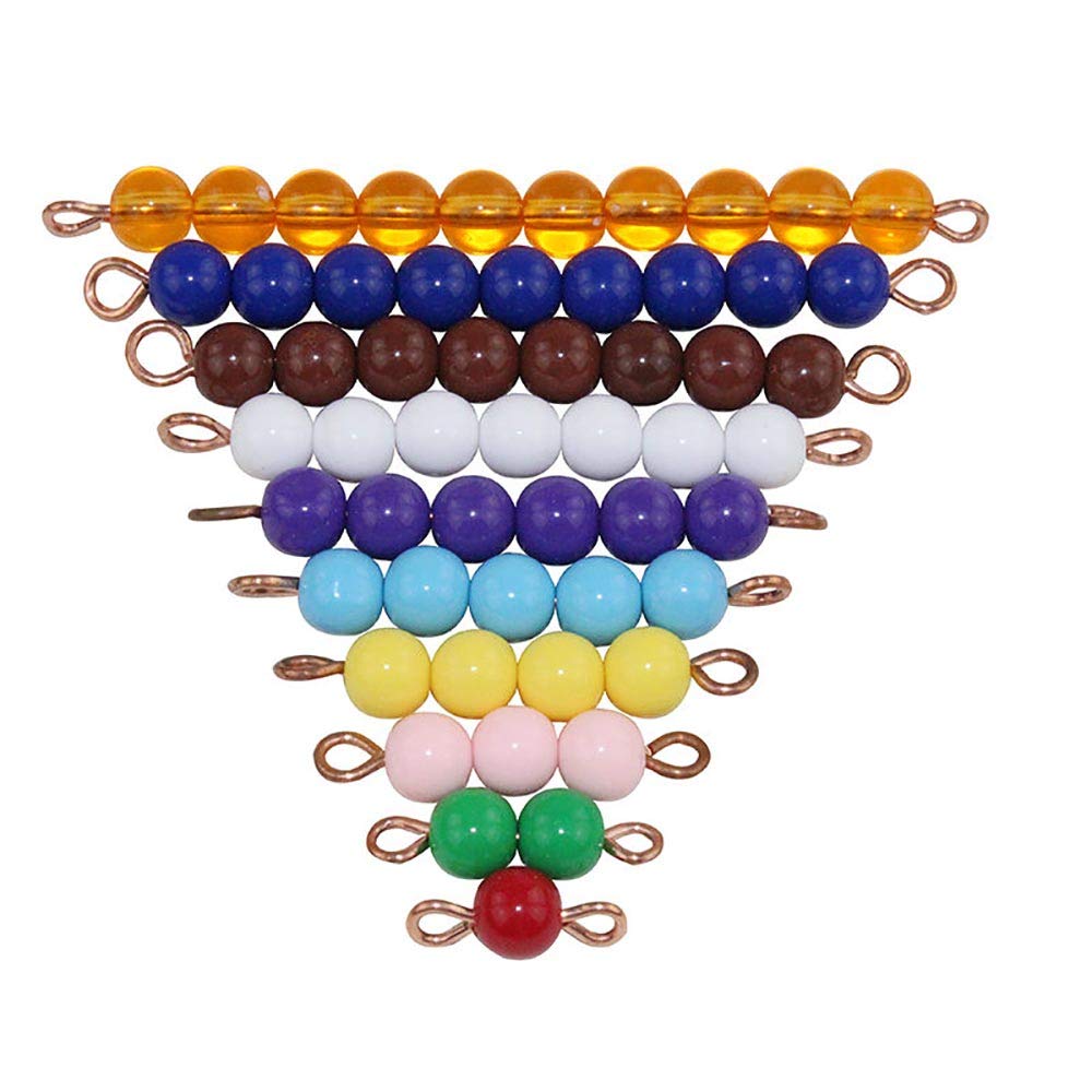 Montessori Bead Decanomial Box Montessori Math Beads Toys Materials For Toddlers Kids