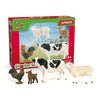 Schleich Farm World - Starter Set, Includes 4 X Collectible Toy Farm Animals, Cow, Sheep, Donkey Foal And Rooster Farm Animal To