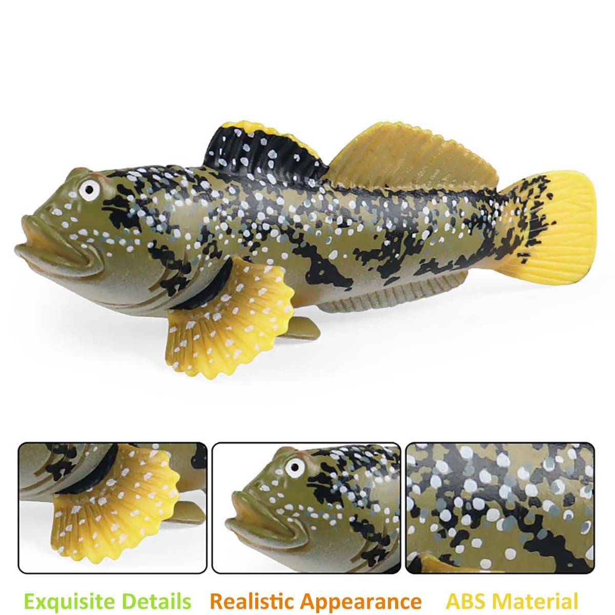 Jokfeice Ocean Sea Animal Toys, Realistic Mudskipper Fairy Garden Accessories, Learning Educational Toys For Christmas Birthday