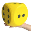 Giant 5.9 Inches Kawaii Foam Dice: A Fun-Filled, Educational Toy for Game Nights and Learning Sessions (Lucky Yellow)