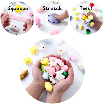 110 Pcs Mochi Squishy Toys, Mochi Squishy Toys For Kids Party Favors, Mini Kawaii Squishy Fidget Toys For Easter Basket Stuffers