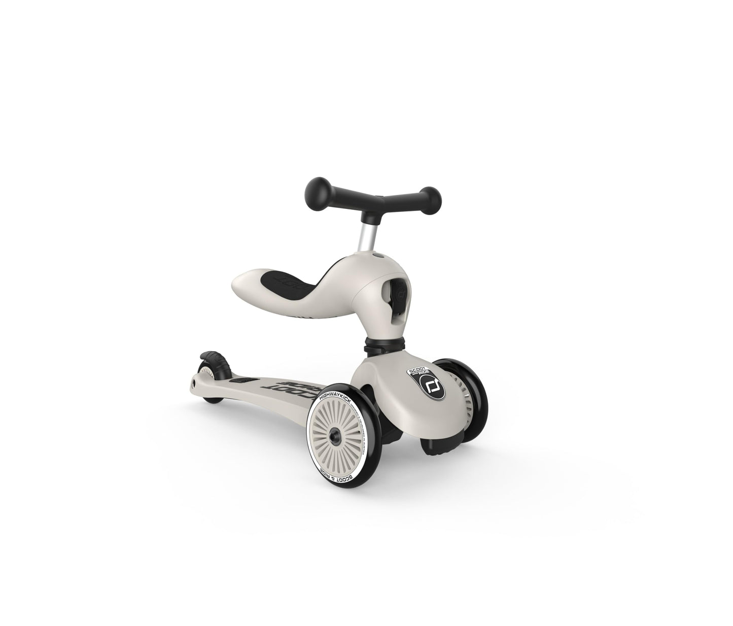 Scoot & Ride 2-In-1 Ride-On & Stand Kids Scooter, Ages 1 To 5, Highwaykick 1, Ash