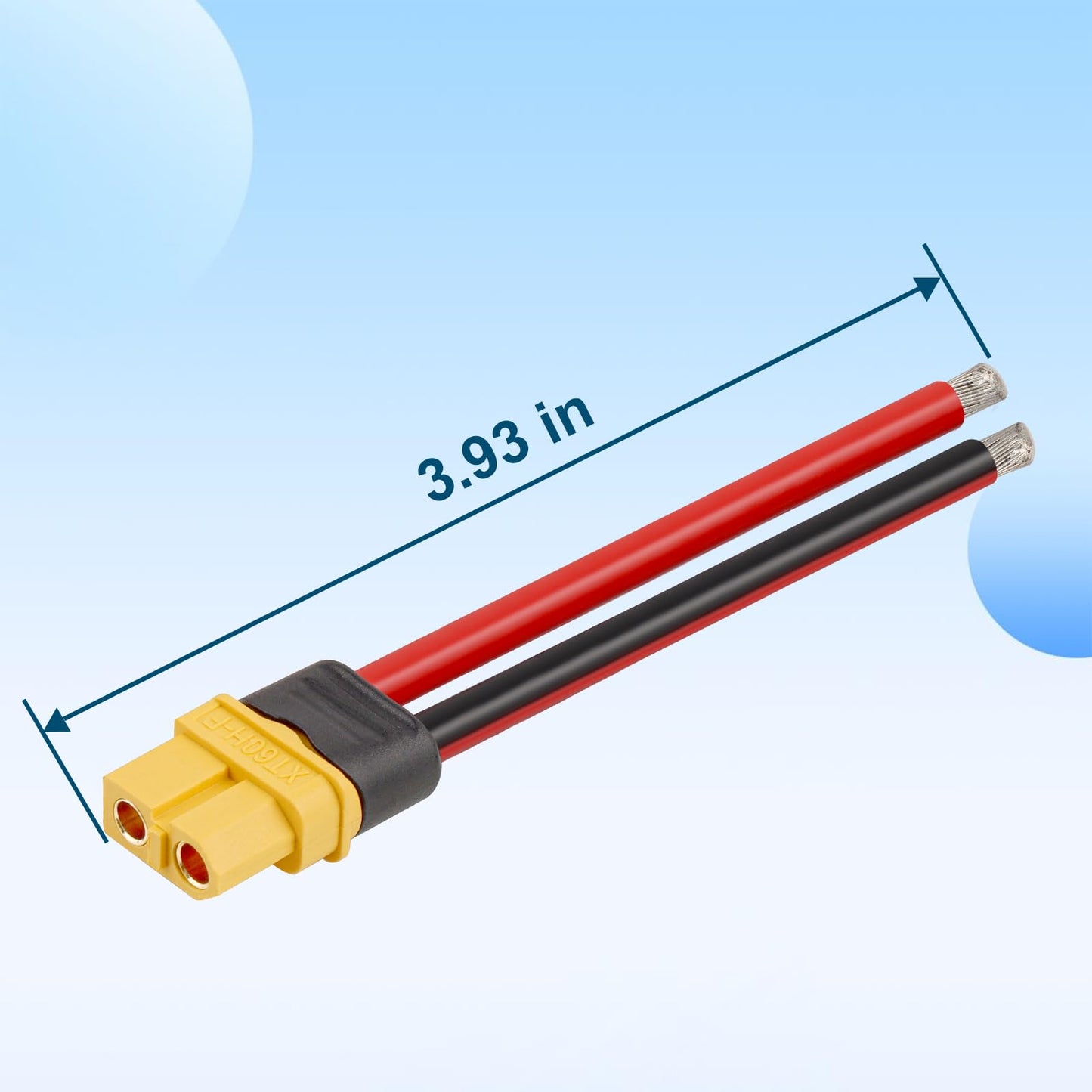 MOOKEERF 5 Pairs XT60 Plug Female and Male Connector with 100mm 12AWG Silicon Wire for RC Lipo Battery FPV Racing Drone