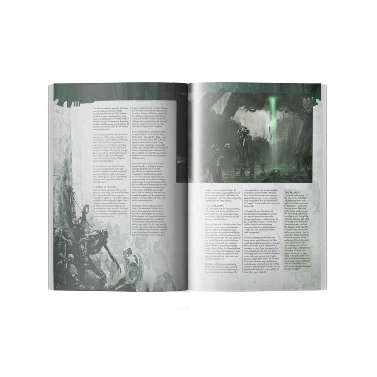 Games Workshop Warhammer 40,000 CODEX: Necrons 10th Edition - Black - Model 60030110008
