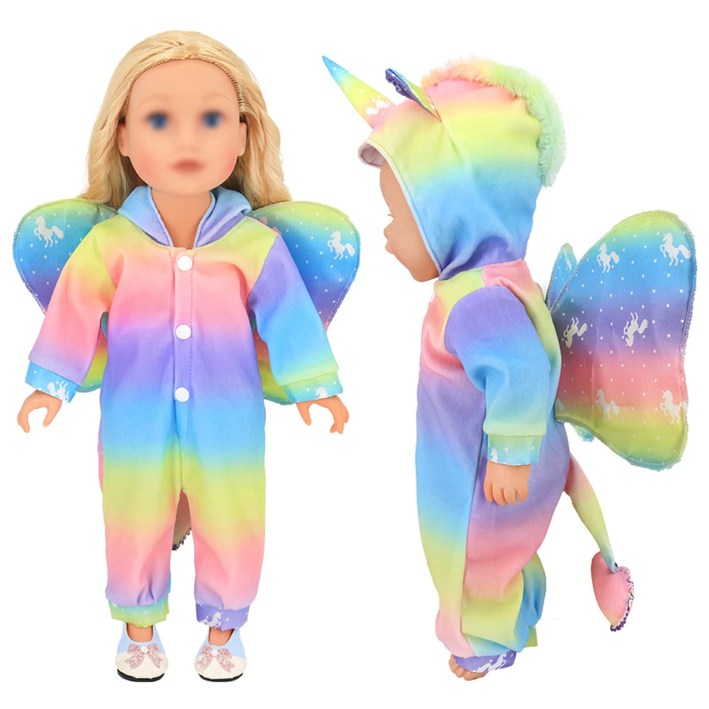 Sotogo 6 Sets Doll Clothes Outfits For 14 To 17 Inch New Born Baby Doll, 15 Inch Baby Doll And American 18 Inch Doll Clothes And Accessories