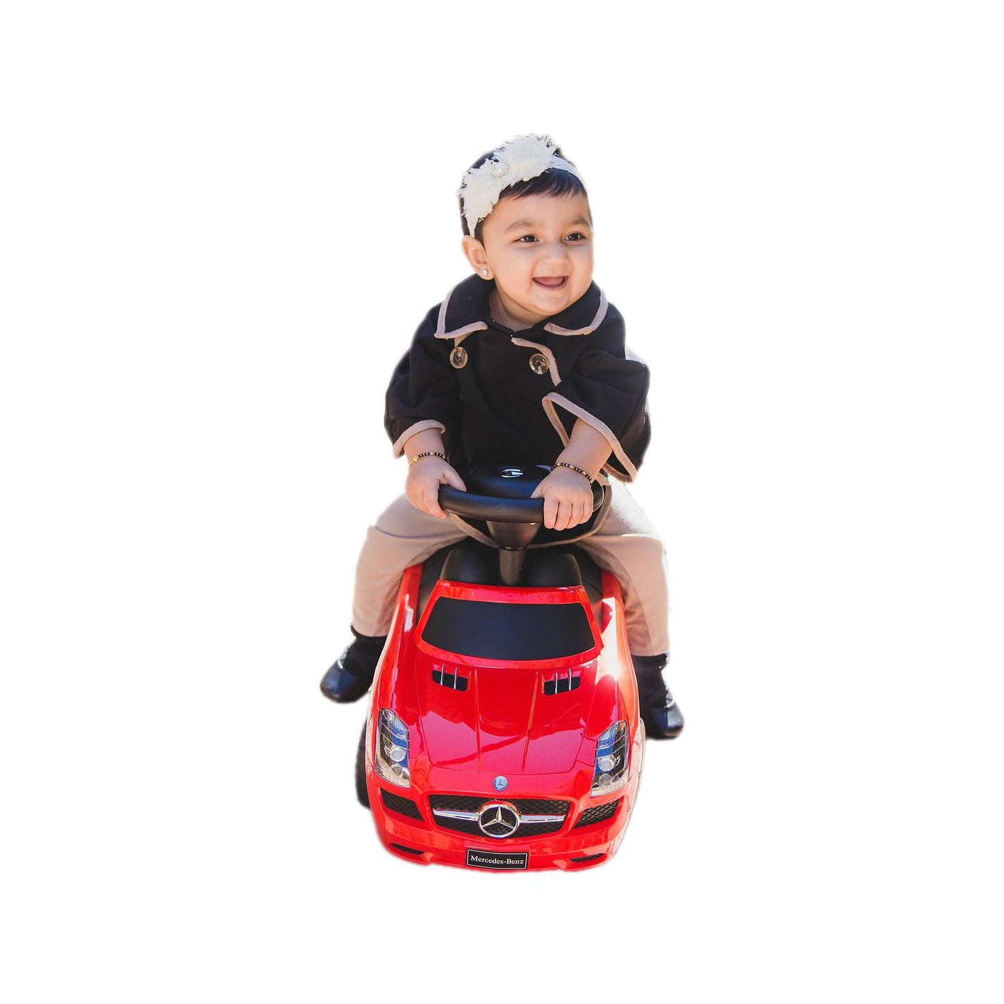 Best Ride On Cars Mercedes Benz Push Car, Red
