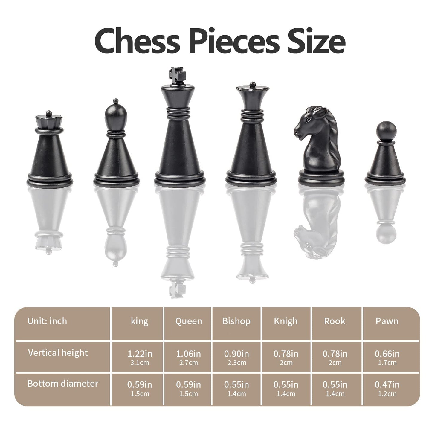 Travel Chess Set Magnetic Portable Folding Chess Board - Small Mini Chess Set - (Small / 7.6 Inch)