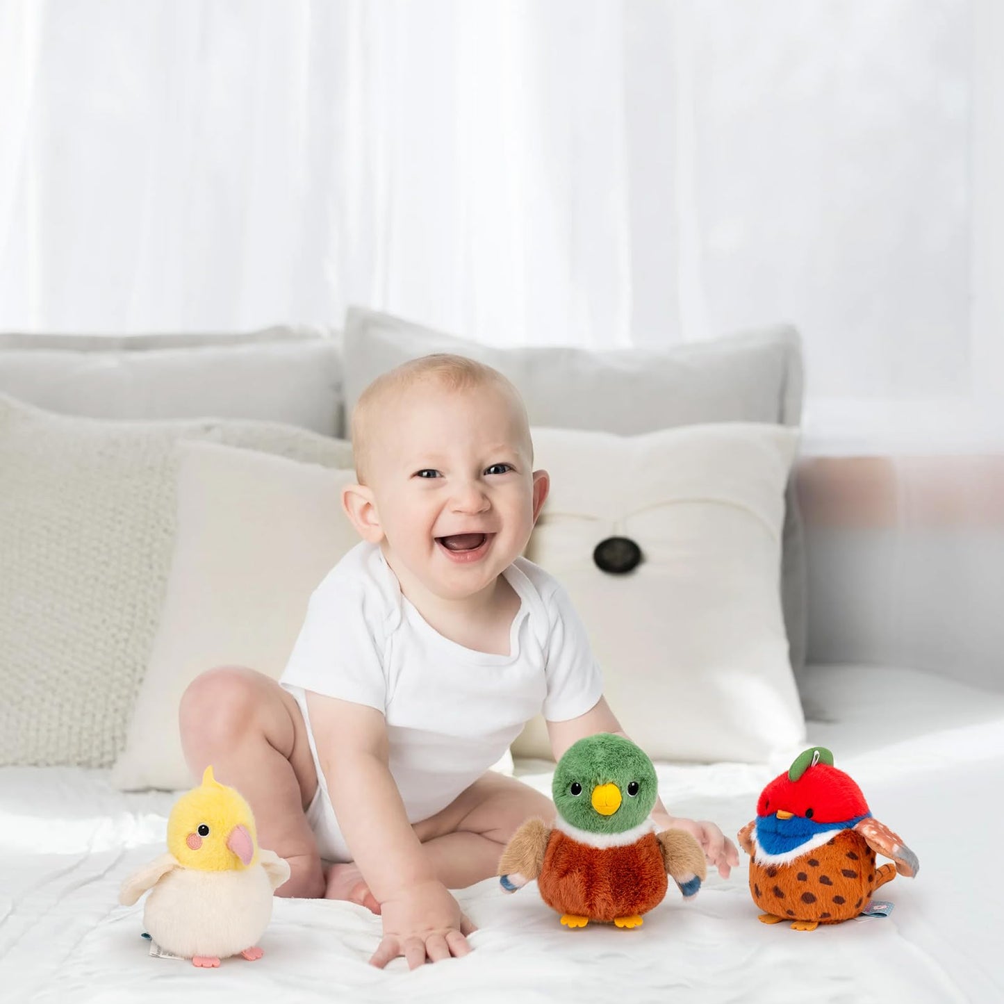 Adorlynetty Mallard Duck Stuffed Animal 5 Inches Mallard Plush Little Bird Plush Toy - Realistic Mallard Stuffed Animal, Cute Little Bird Plushie As Gift For Your Kids Friends