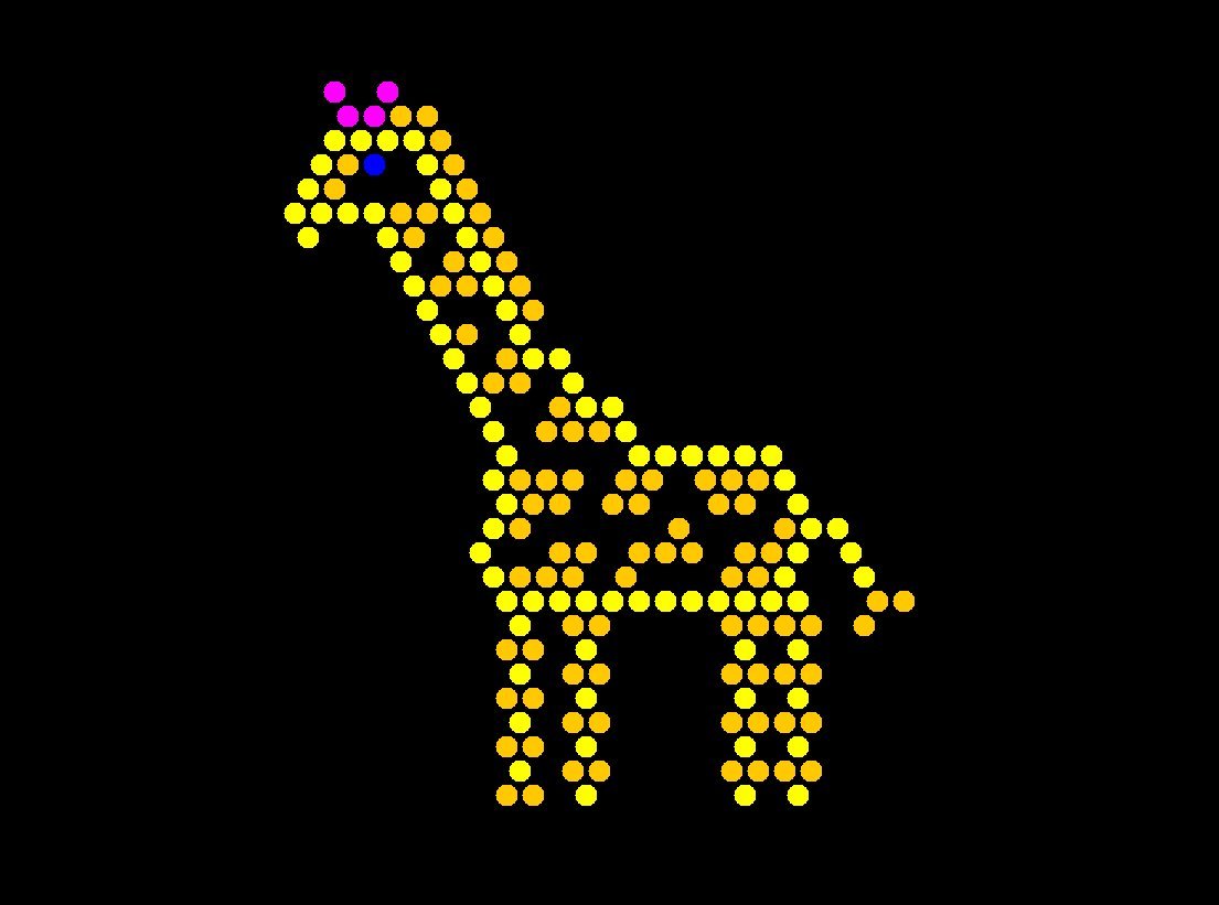 Illumipeg Zoo Refill Templates For Pre-1994 Original Lite Brite (10 Sheets, 9X12)