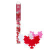 PLUS PLUS Mini Maker Tube - I Love You Hearts - 70 Piece Construction Toy, Interlocking Plastic Puzzle Blocks for Kids