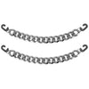 Silver Bling Metal Chain Decoration Charms For Teen Men Women Adults Shoes Accessories