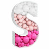 3Ft Tall Mosaic Balloon Frame Letters Big Marquee Light Up Lettersdiy Kit For Birthday Party Wedding Backdrop Decor Letter S Pre