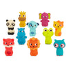 B. Toys B. – 10 Finger Puppets – Animal Finger Puppets – Fox, Panda, Hippo, Giraffe, Dog – Lion, Cat, Frog, Elephant, Owl – 10 Months + – Pinky Pals Crew