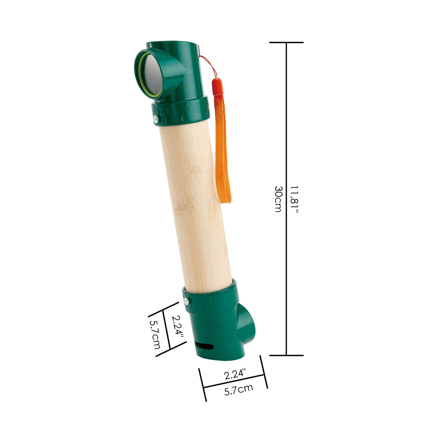 Hape Hide &-Seek Periscope| Bamboo & Plant Plastic Periscope For Hide &-Seek & Spy Games For Children Ages 5 & Up, Green (E5569)