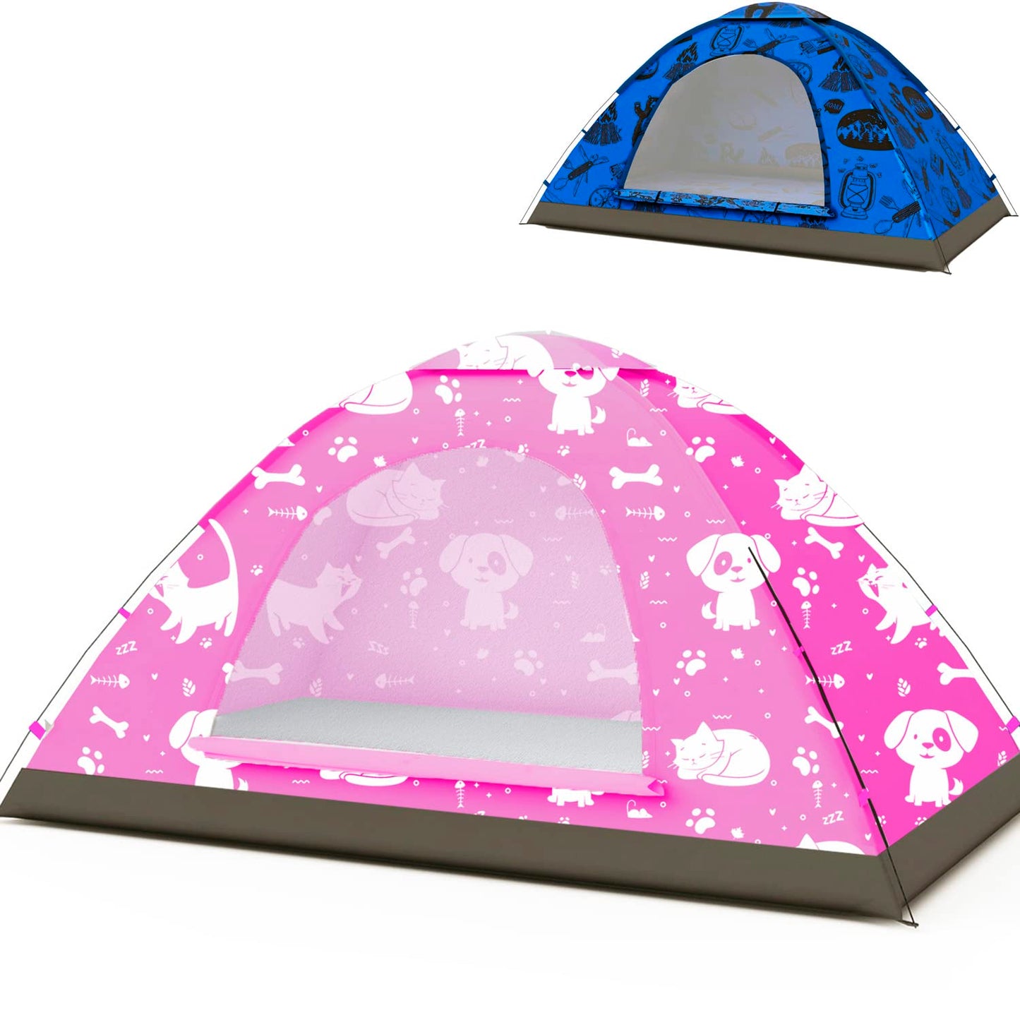 Kidzadventure 2 In 1 Kids Play Tent/Kids Tent For Camping | 1 - 2 Person Backpacking Tent For Kids | Ultralight Indoor & Outdoor