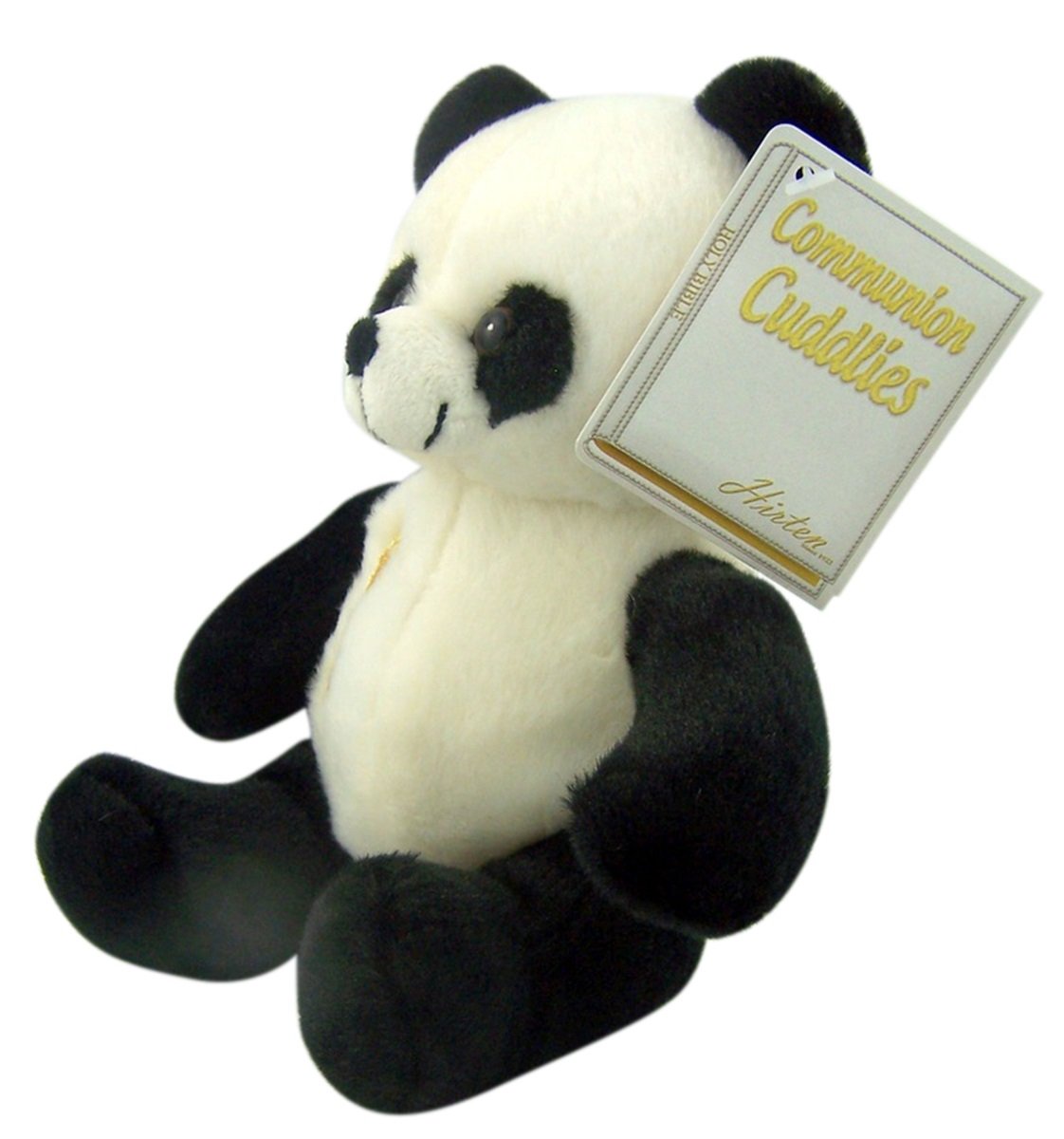 First Communion Plush Panda Bear Stuffed Animal With Embroidered Chalice, 6 Inch