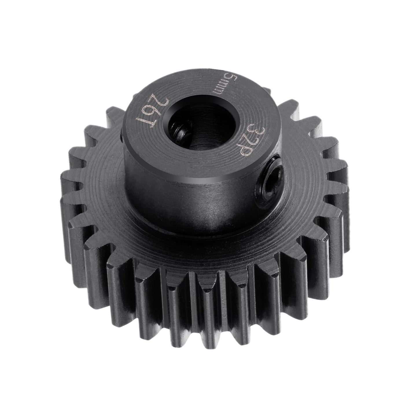 Brkrc Steel 32P 5Mm Pinion Gear 25T 26T 28T 29T 30T 31T 32T 33T 34T 35T 36T 37T 38T Motor Gears For 1/10 1/8 Rc Car Parts (26T)