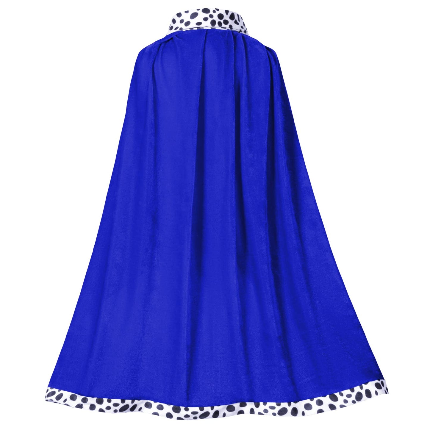 King Costume For Kids Robe Crown Scepter Set Boys Royal Prince Cape Dress Up Cosplay Blue