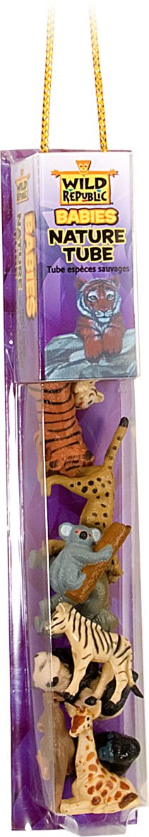 Wild Republic Animal Babies, Toy Figures Tube, Kids Gifts, Kangaroo, Koala, Tiger Cubs, Cheetah, Elephant, Black Bear And More, 12 Piece Set