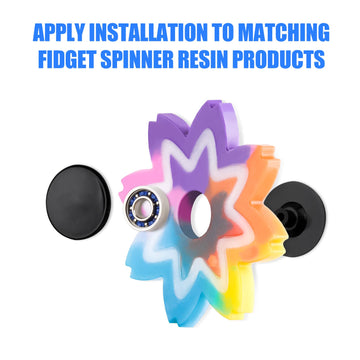 Niart Fidget Spinner Toy Diy Bearing With Caps Set 24-Pack, Mr137 0.5'' Single-Sealed Chrome Steel Bearing Balls Replacement Hig