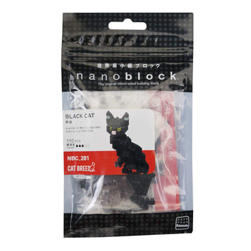 Nanoblock - Cat Breed - Black Cat, Collection Series Building Kit