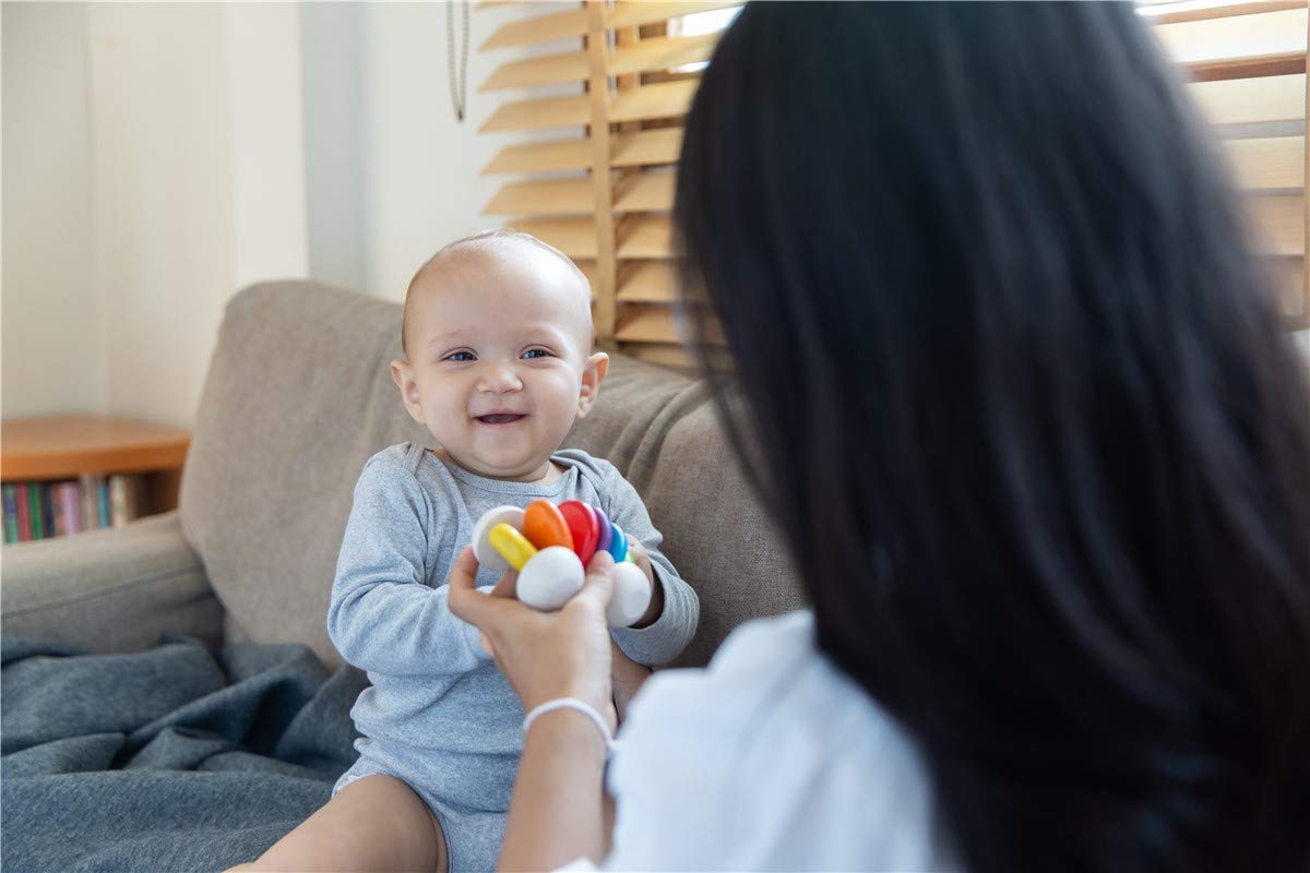 Plantoys Preschool Push And Pull Car (5254) | Pastel Color Collection |Sustainably Made From Rubberwood And Non-Toxic Paints And Dyes