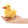 Folkmanis Mini Duckling Finger Puppet Plush, Yellow, 8'