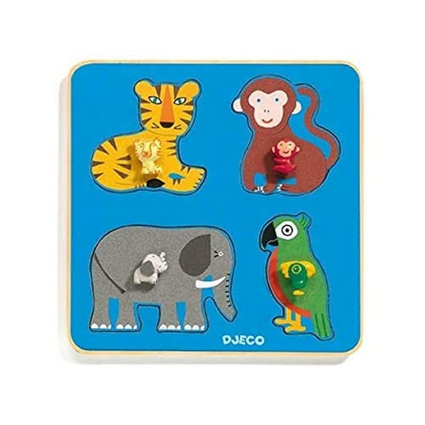 Djeco Encajable Family Jungle (31062), Multicoloured