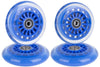 AOWISH Ride on Swing Twist Wiggle Car Polyurethane Replacement Wheels w/Bearings ABEC-9 (2 Front Wheels with Convex Hub, 2 Rear