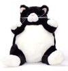 Unipak Plush Black and White Plumpee Cat Toy, 9 inches Tall, Model 2333CA