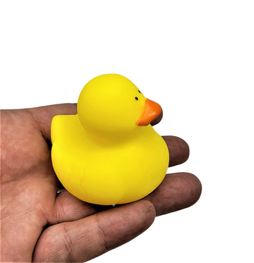 Cool Rubber Ducks (2'') Standard Size. (12 Pack) Cute Duck Bath Tub Pool Toys. (Regular Yellow Ducks)
