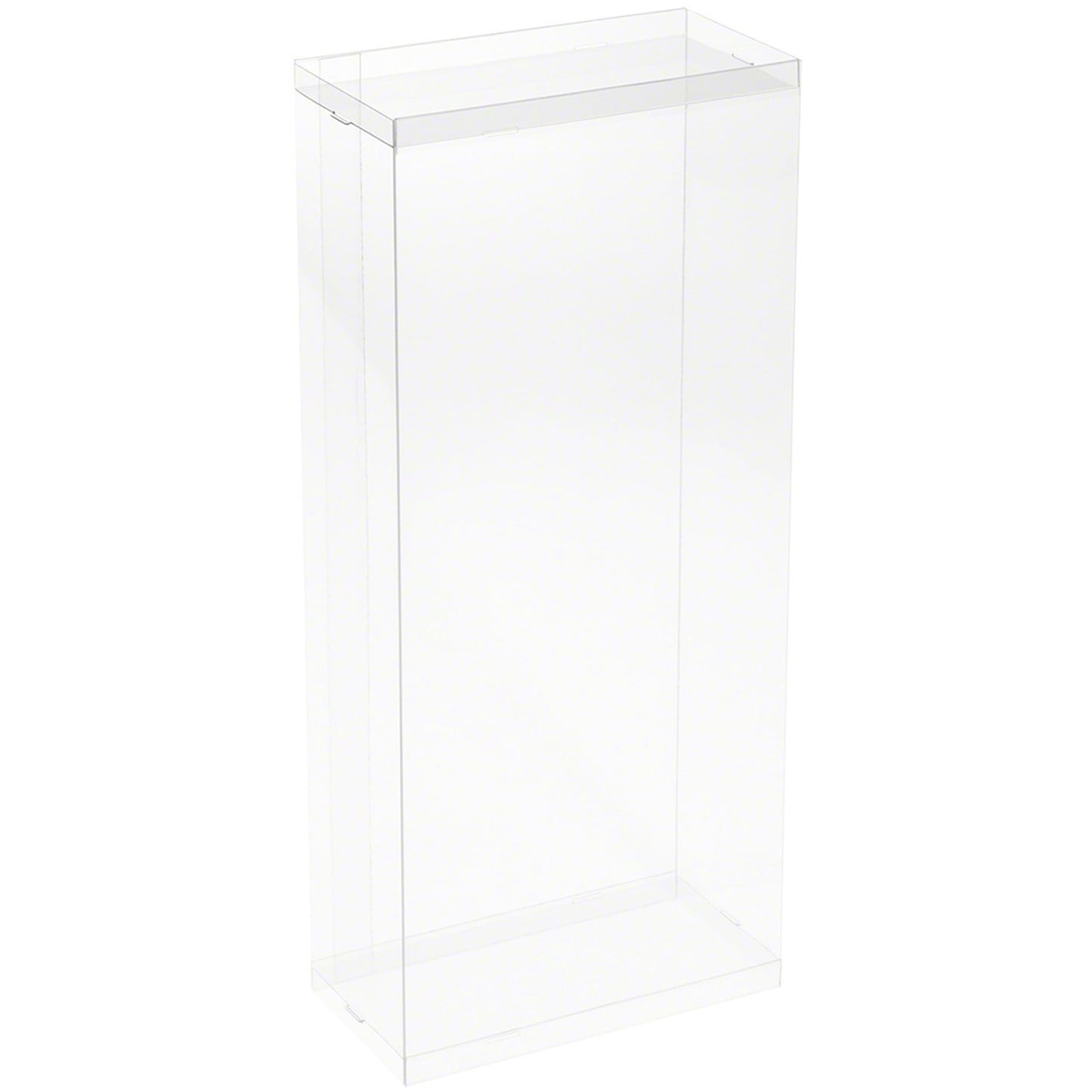 Dollsafe Clear Folding Display Box For Extra Large 11-12.5 Inch Dolls And Action Figures, 6'' W X 3'' D X 13'' H, Pack Of 2