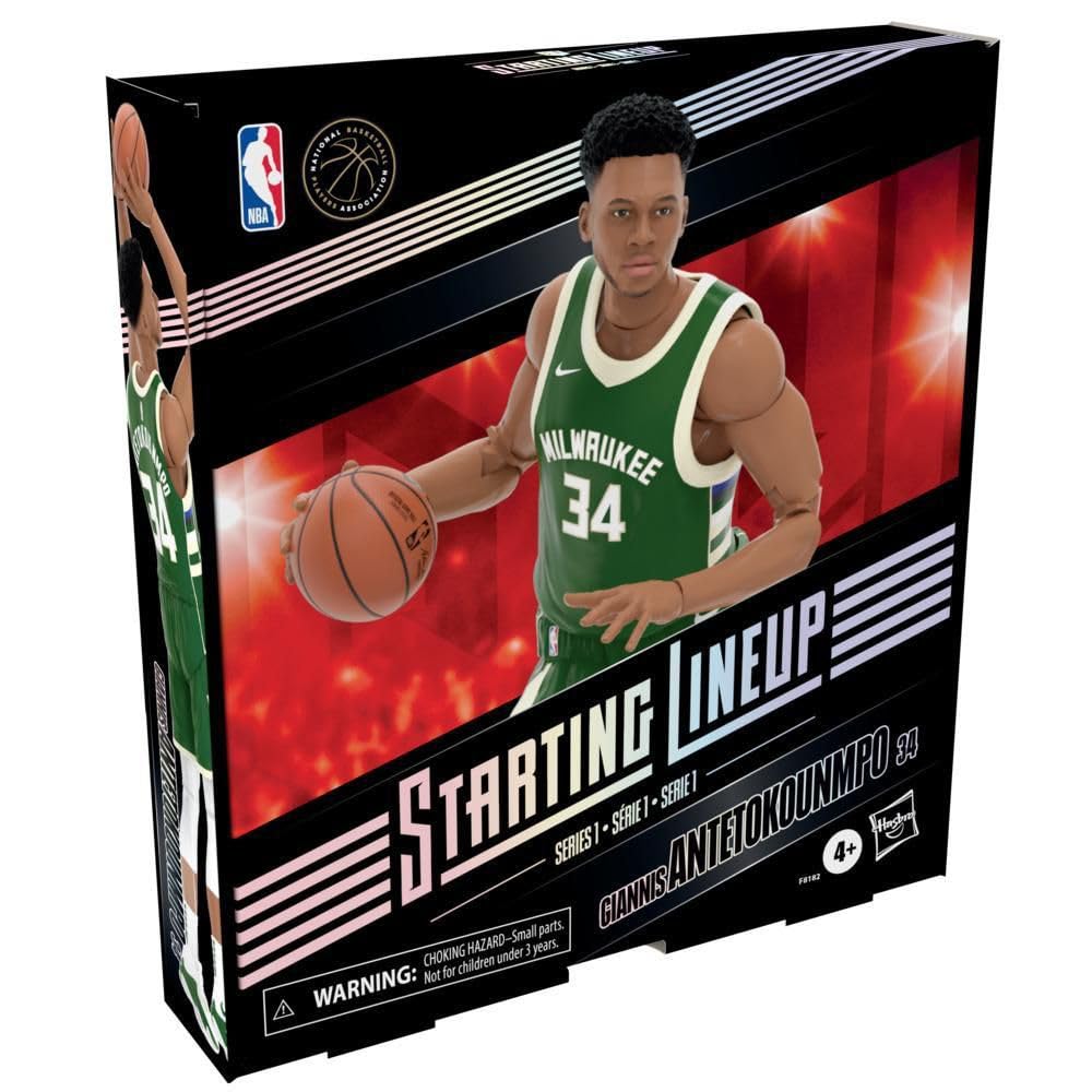 Hasbro Starting Lineup Giannis Antetokounmpo (Milwaukee Bucks) Action Figure Nba Action Figure