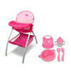Anivia Baby Doll High Chair, Toy High Chair For Baby Doll (Dh010A Pink)