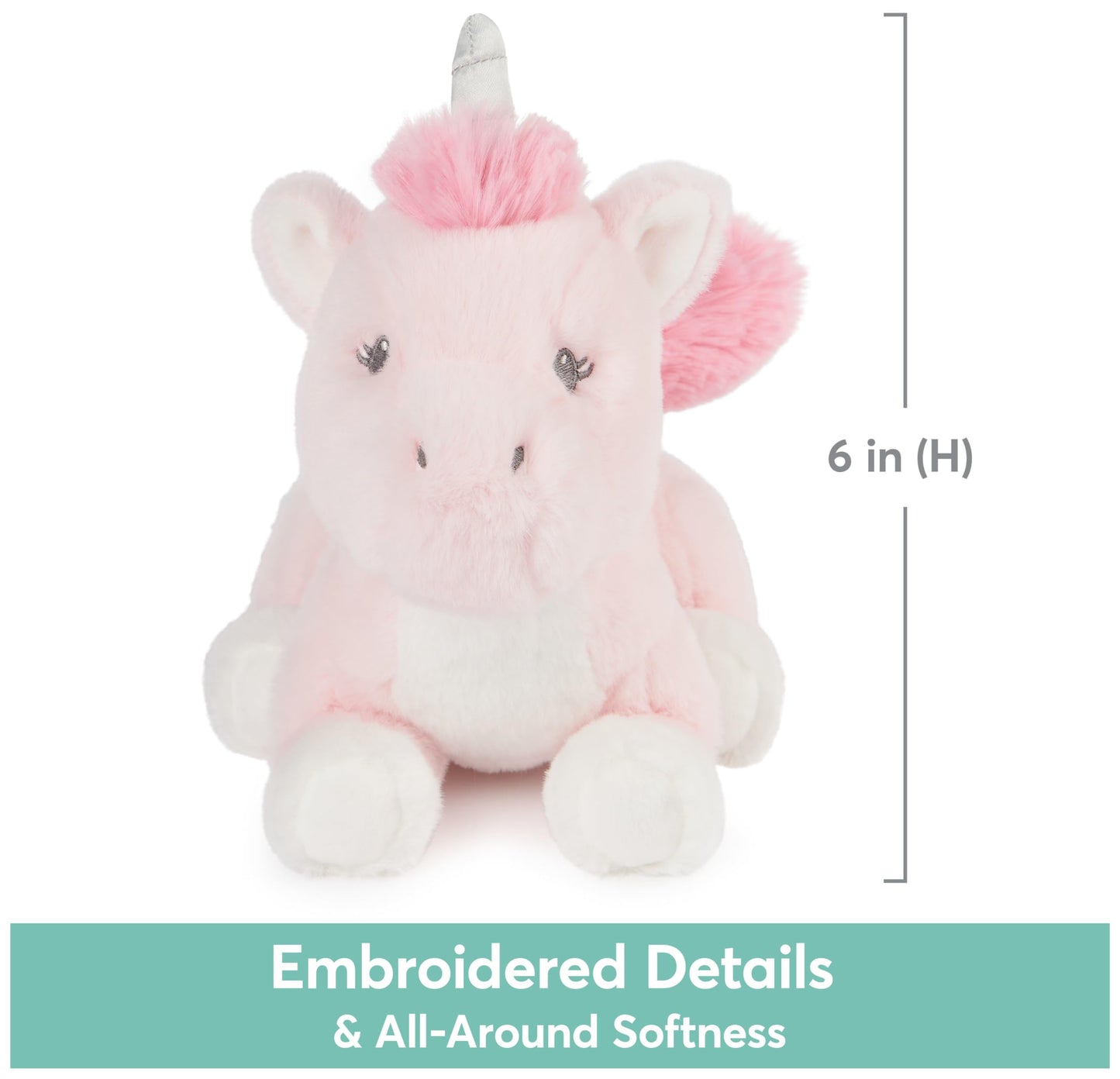 Gund Baby Alora Unicorn Plush, Stuffed Animal For Babies And Toddlers, Pink, 10