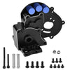 Globact Aluminum Transmission Case Gearbox With Aluminum Motor Plate And Arm Mounts Upgrade Parts For Traxxas Slash 2Wd Rustler