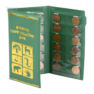 Rhode Island Novelty Green Zoo Penny Collecting Book One Per Order