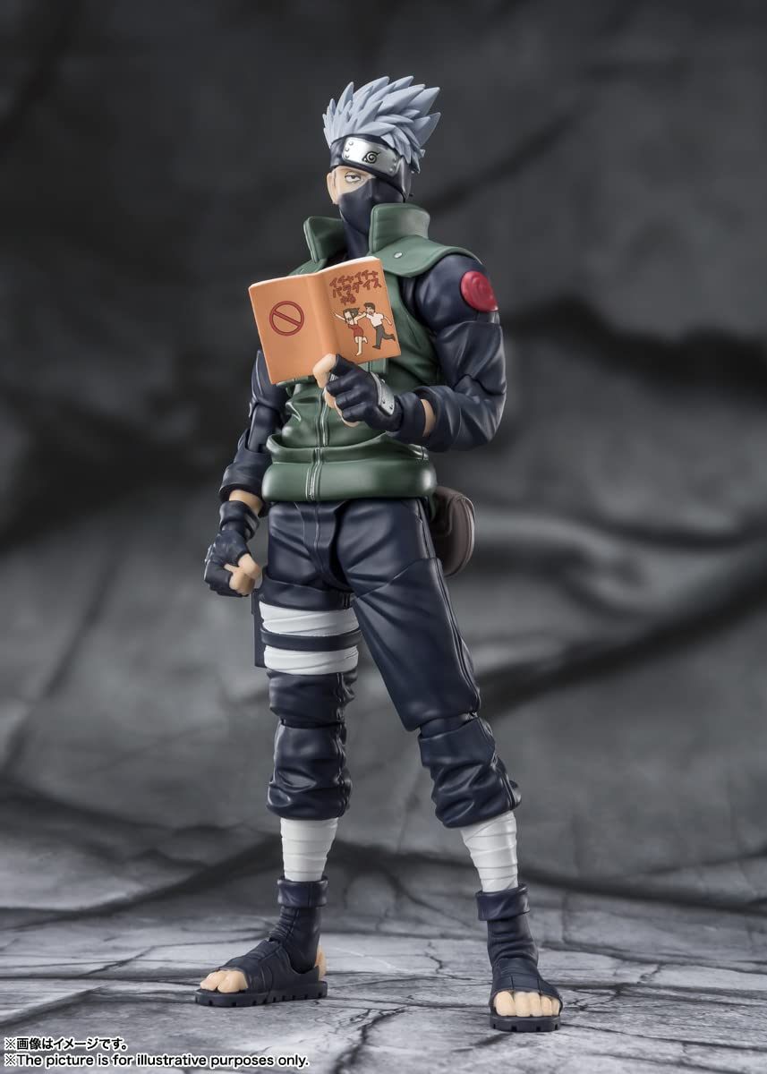Tamashii Nations - Naruto: Shippuden - Kakashi Hatake (The Famed Sharingan Hero), Bandai Spirits S.H.Figuarts, 6.3 Inch
