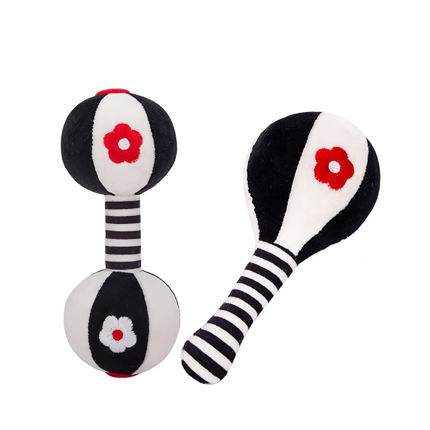 Rattles For Babies 0-6 Months, 2 Pcs Baby Soft Rattles 0-6 Months Early Developmental Hand Grip Toys For Infants Newborn Baby Gi
