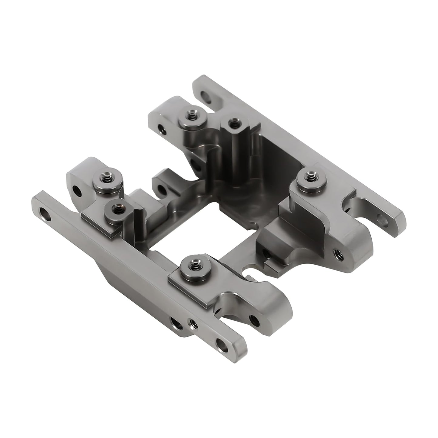 INJORA Brass Grey Skid Plate Transmission Mount CNC Upgrade for TRX4M 1/18 RC Crawler, 53g