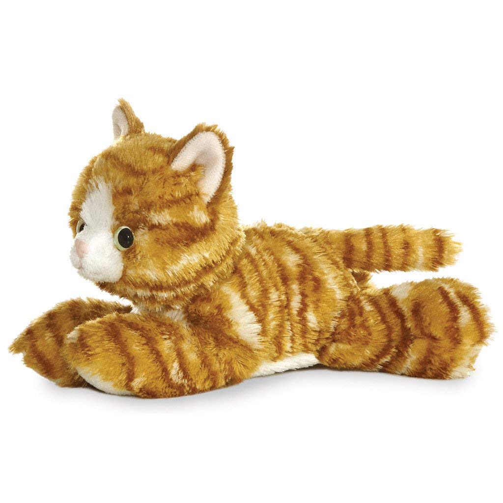 Aurora Molly Orange & Lily Gray 8' Mini Tabby Plush Cat Bundle