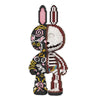 HONLANCH Micro Building Blocks Set - Animal Graffiti Skeleton Rabbit, 8000PCS, 21.6 inches, Plastic, Model MP8003, Gift for All Ages