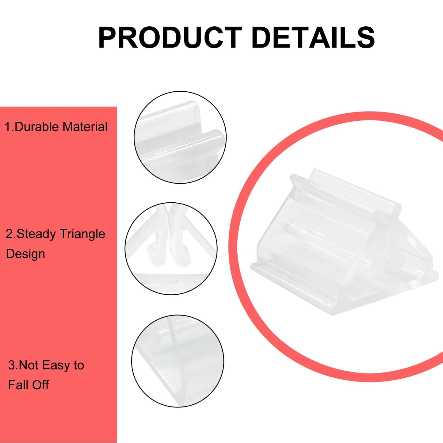 Litoexpe Clear Game Card Holder Stand, 50pcs Acrylic Card Stand, Plastic Game Piece Holders for Cards, Party, Game, Photos, Memo