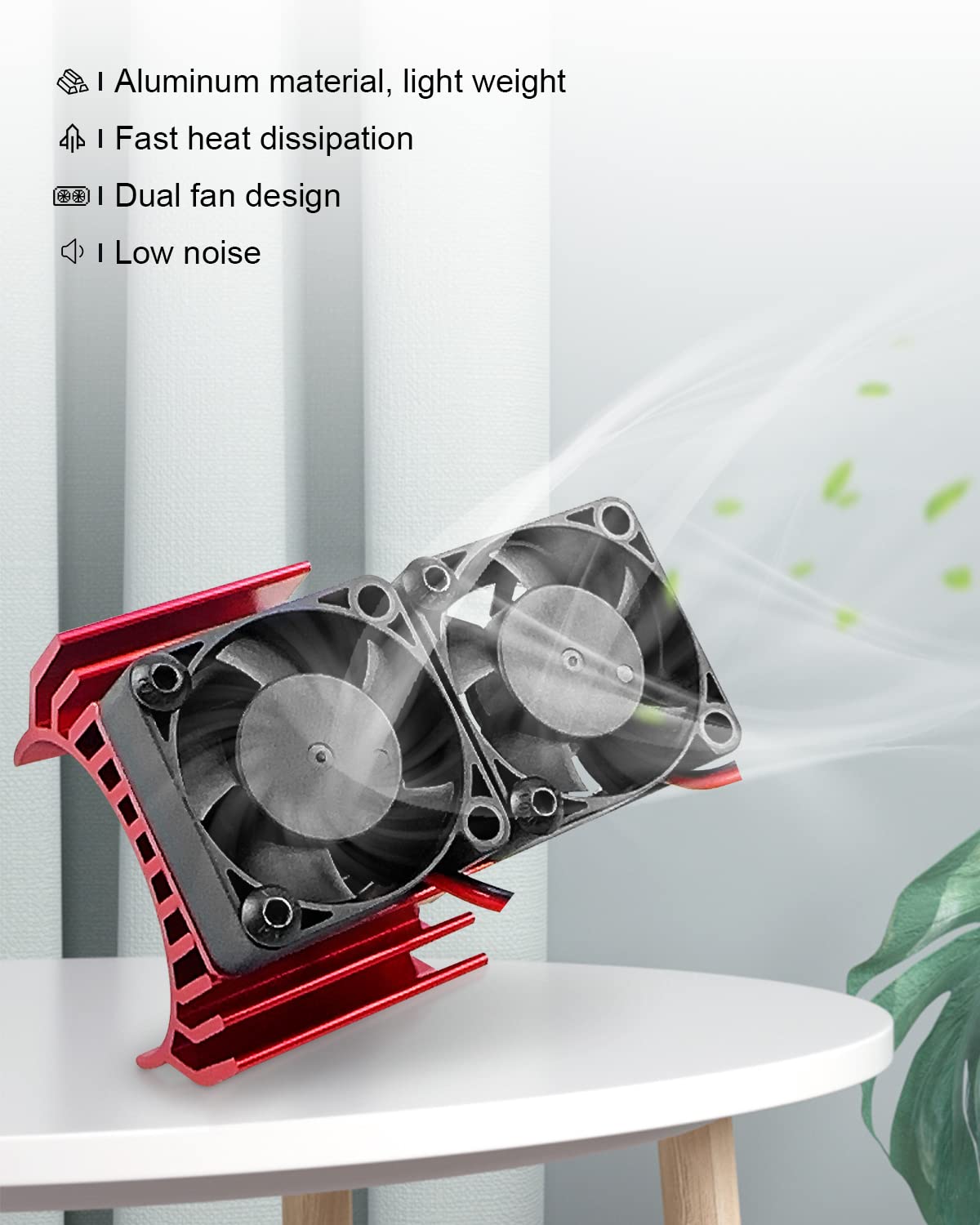 VXL-3s ESC Cooling Fan and Motor Dual Fan, Compatible with Traxxas Slash 4 4 VXL/Rustler 4X4 VXL/Stampede 4X4 VXL/Hoss 4 4 VXL