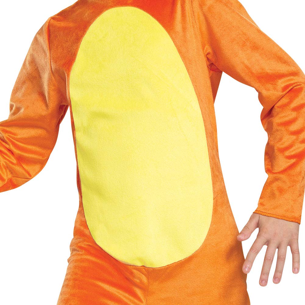 Pokemon Charmander Kids Costume, Children'S Classic Character Outfit, Child Size Large (10-12) Orange