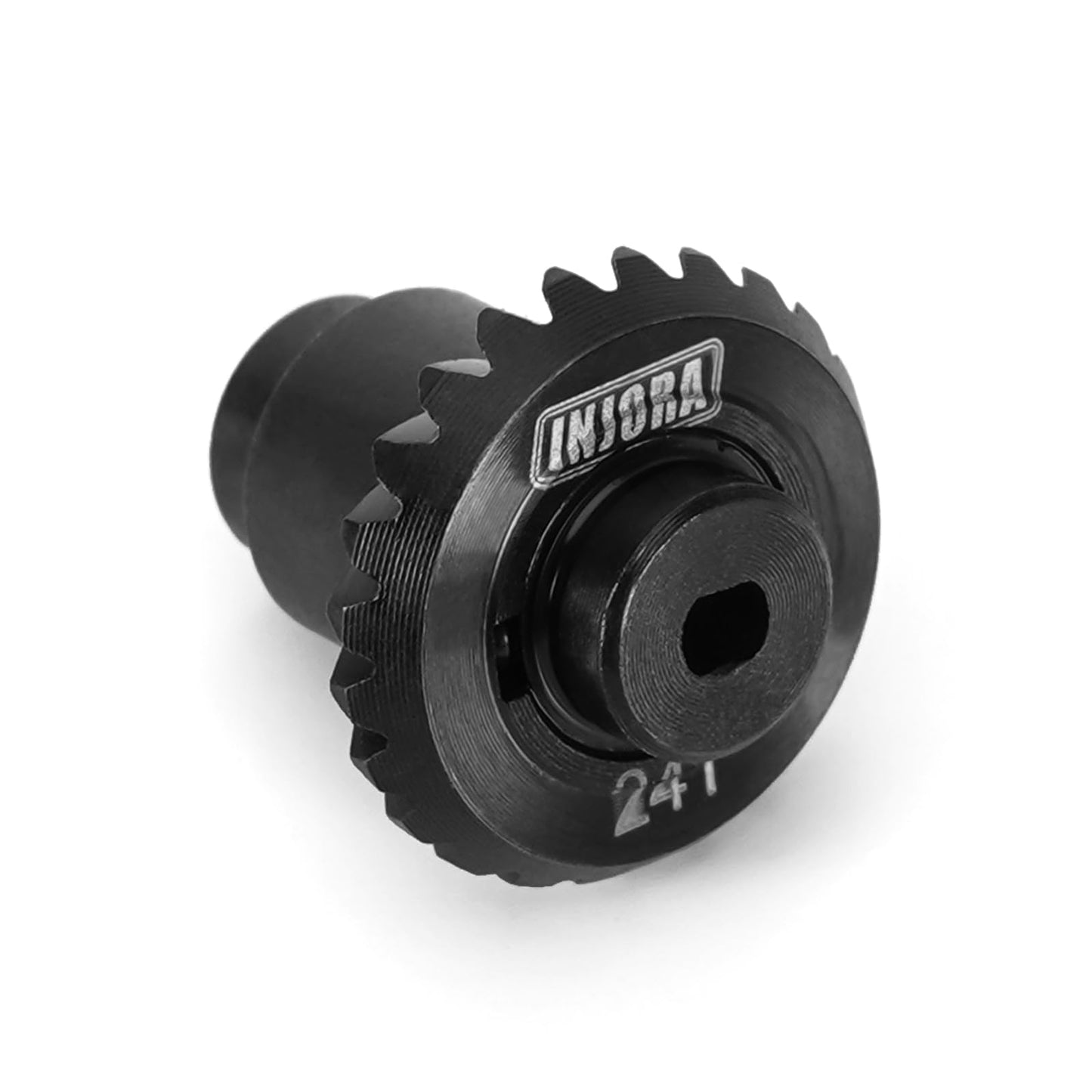 INJORA 12/24T Steel Alloy Stock Axle Gear Set for 1/24 RC Crawler FMS FCX24 FCX18 Upgrade, 2 Sets